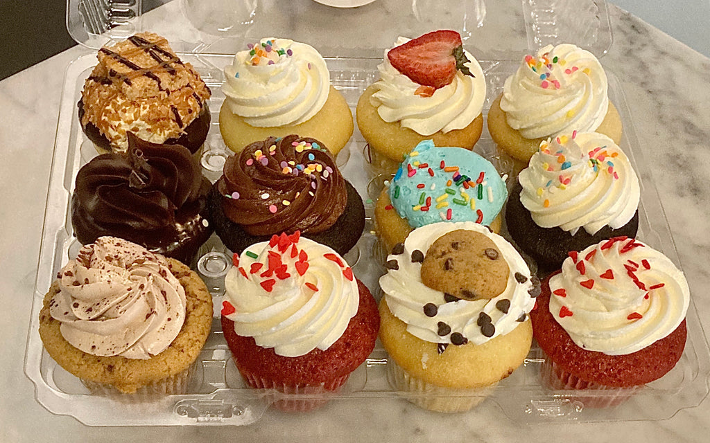 1 Dozen Cupcakes - 6 Center-filled and 6 Classic Molly's